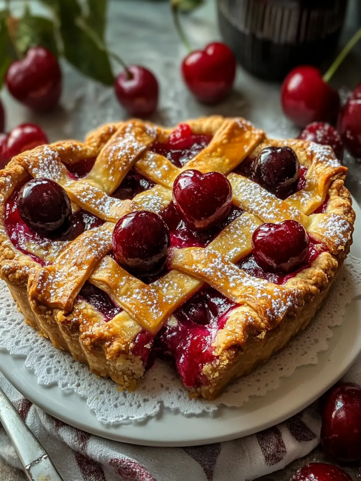 Heart Shaped Cherry Pie: Sweeten Your Valentine s Day! 3 Heart Shaped Cherry Pie