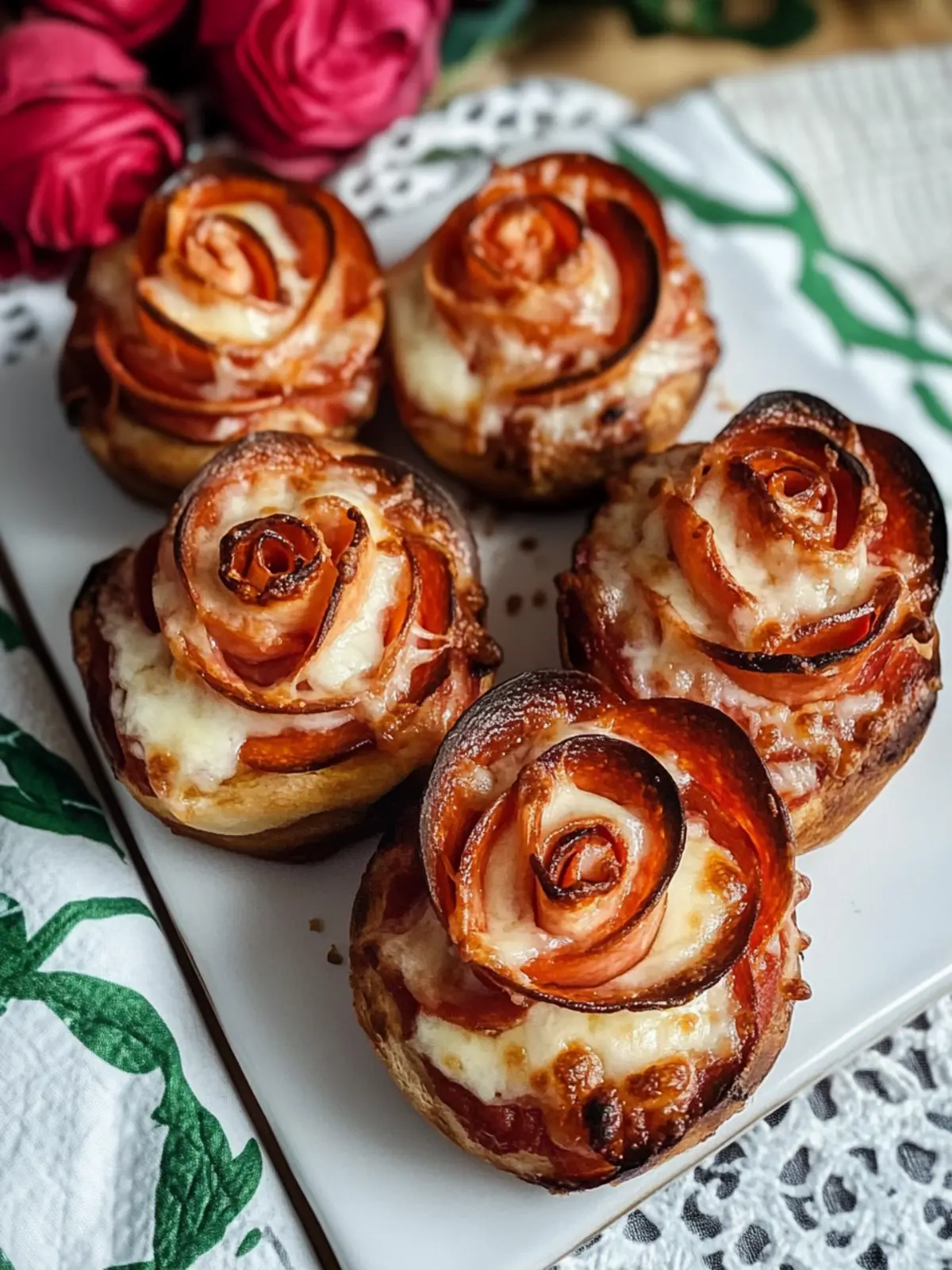 Romantic Pizza Roses Easy Recipe for a Special Night In 4 Pizza Roses