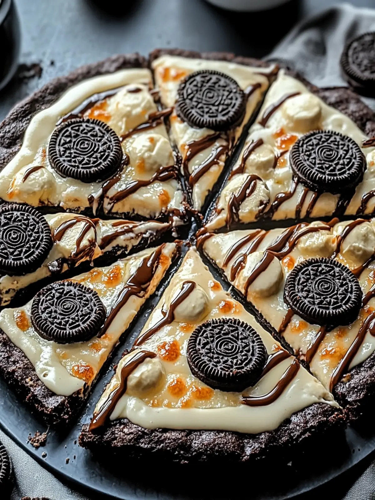 Oreo Fudge Brownie Pizza