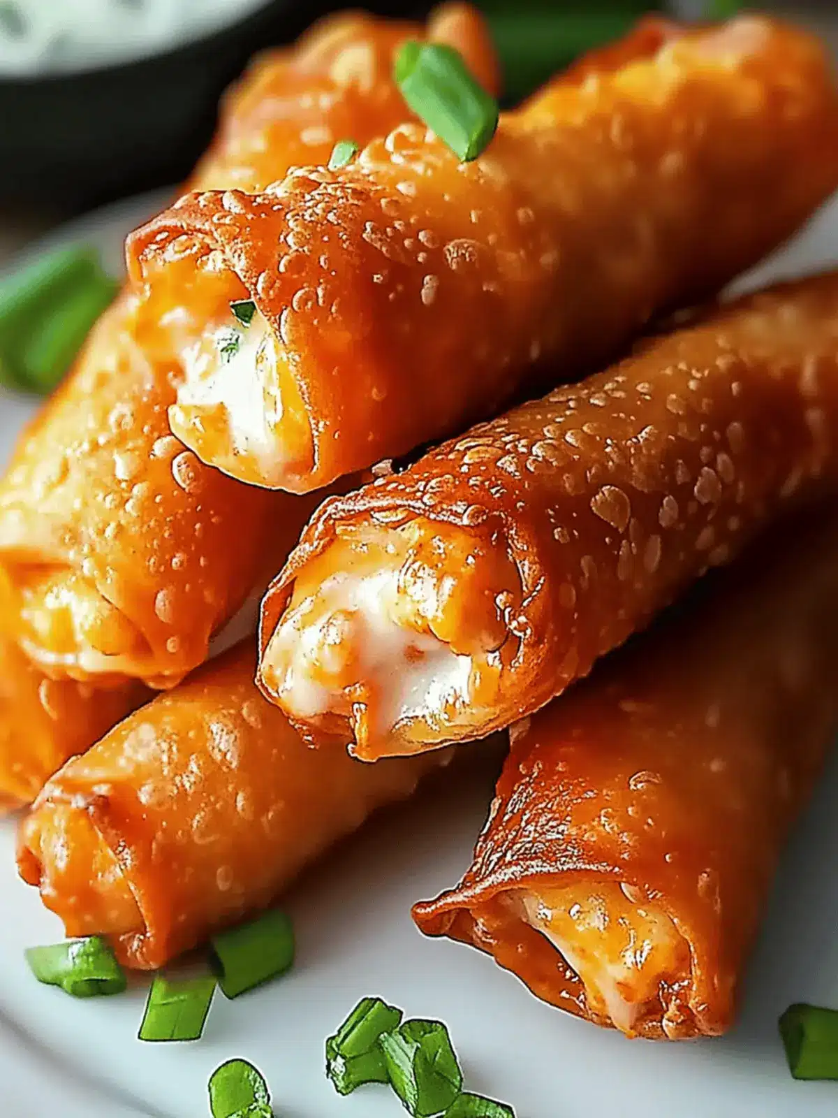 Crispy Buffalo Chicken Dip Egg Rolls You ll Crave at Parties 4 Crispy Buffalo Chicken Dip Egg Rolls