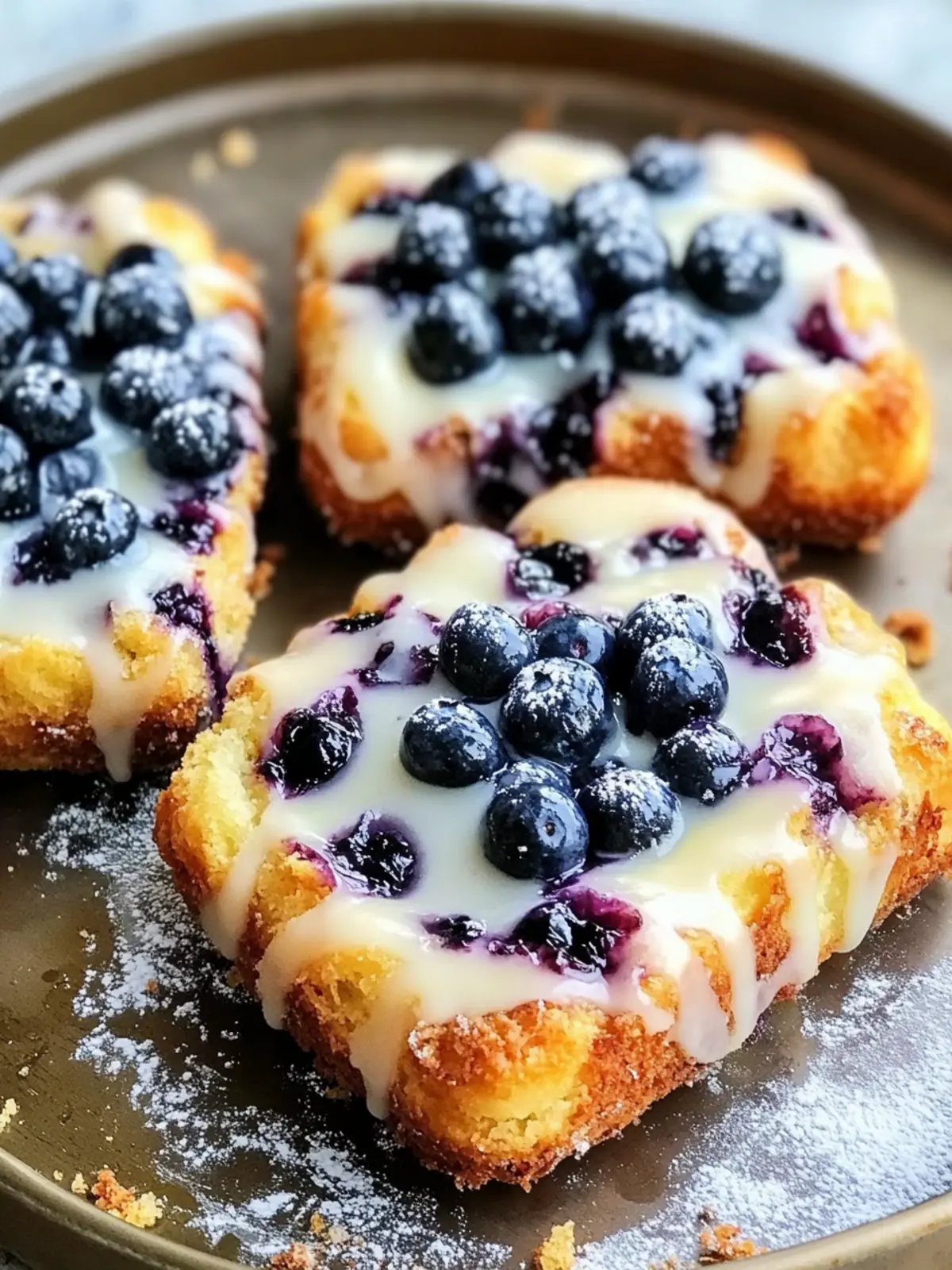 Wild Blueberry Coffee Cake Danishes