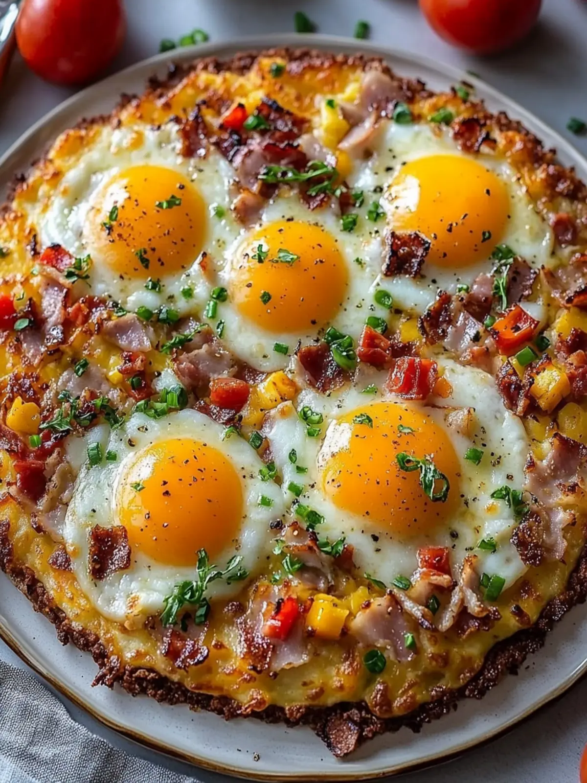 Irresistible Breakfast Pizza Hash Brown Crust You ll Love! 2 Breakfast Pizza Hash Brown Crust
