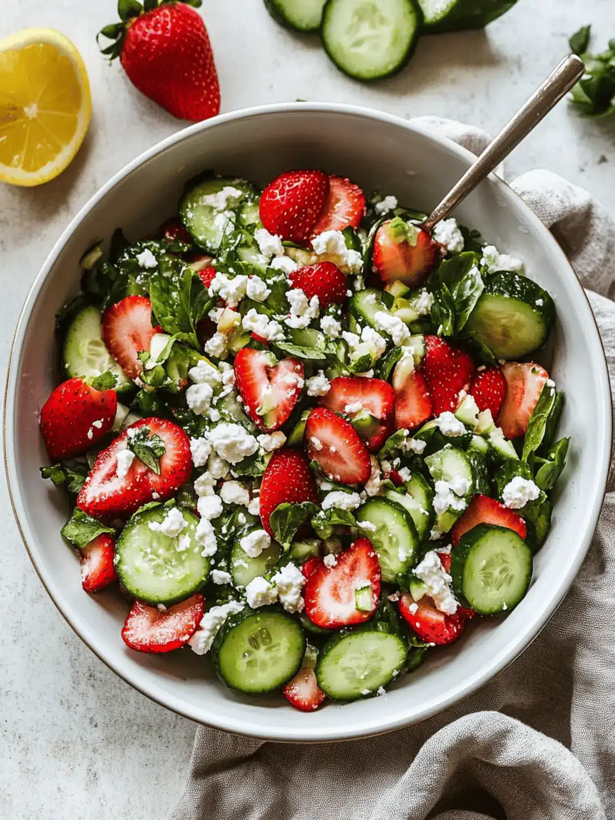 Strawberry Cucumber Salad
