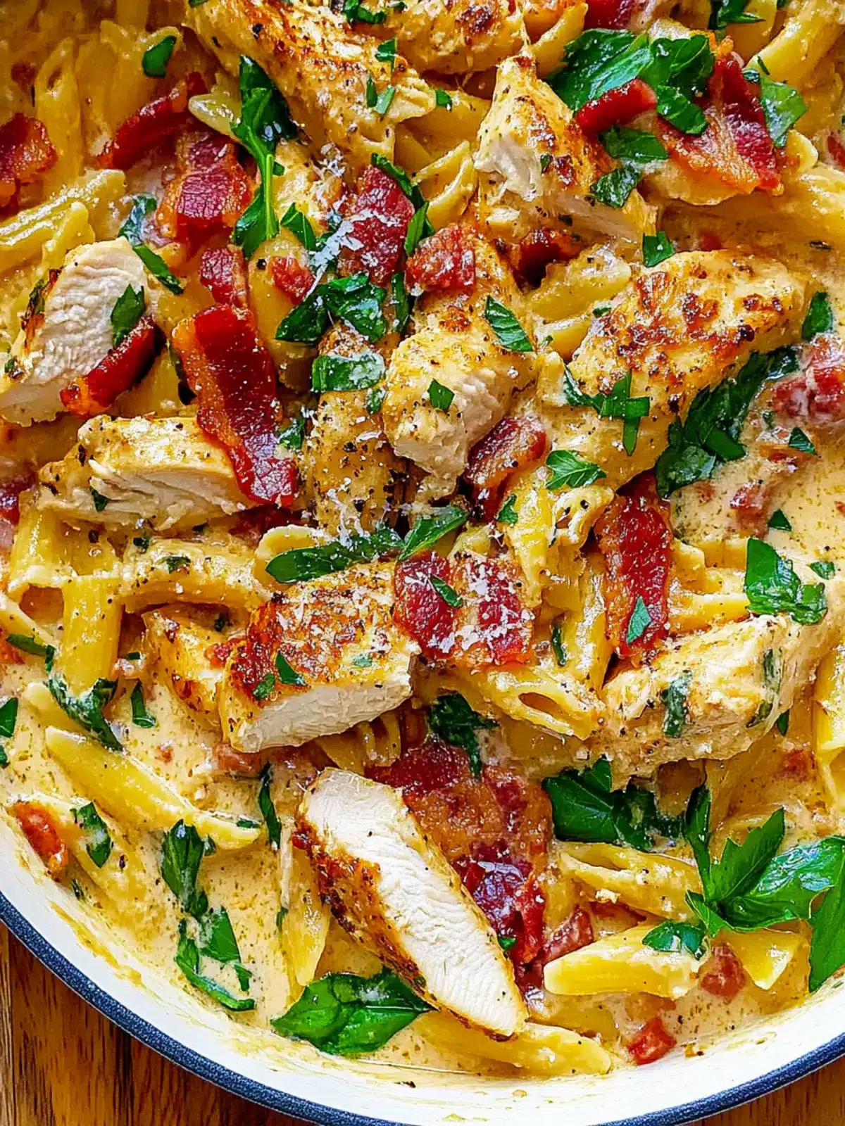 Creamy Chicken Pasta with Bacon