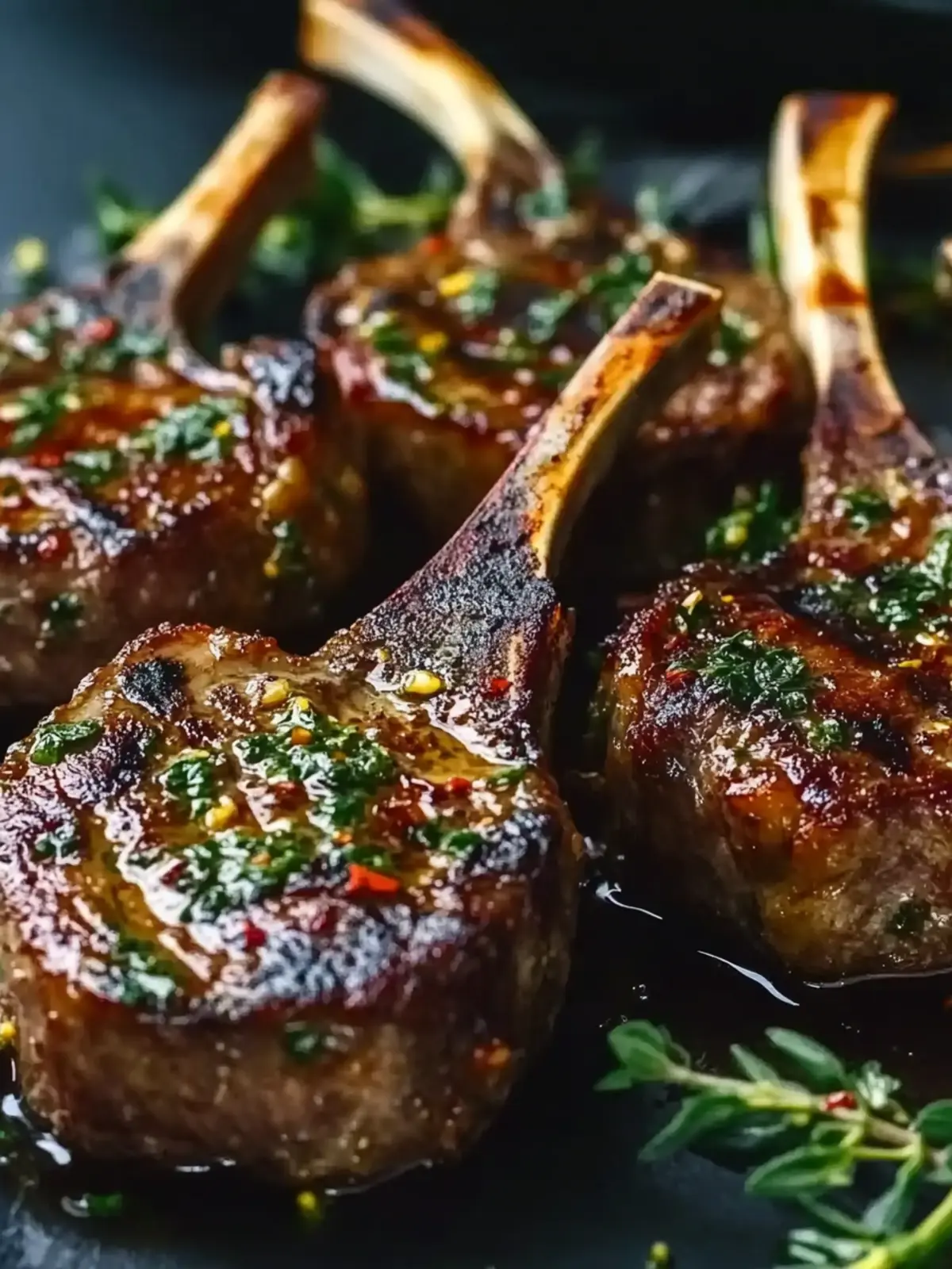 Juicy Garlic Butter Lamb Chops