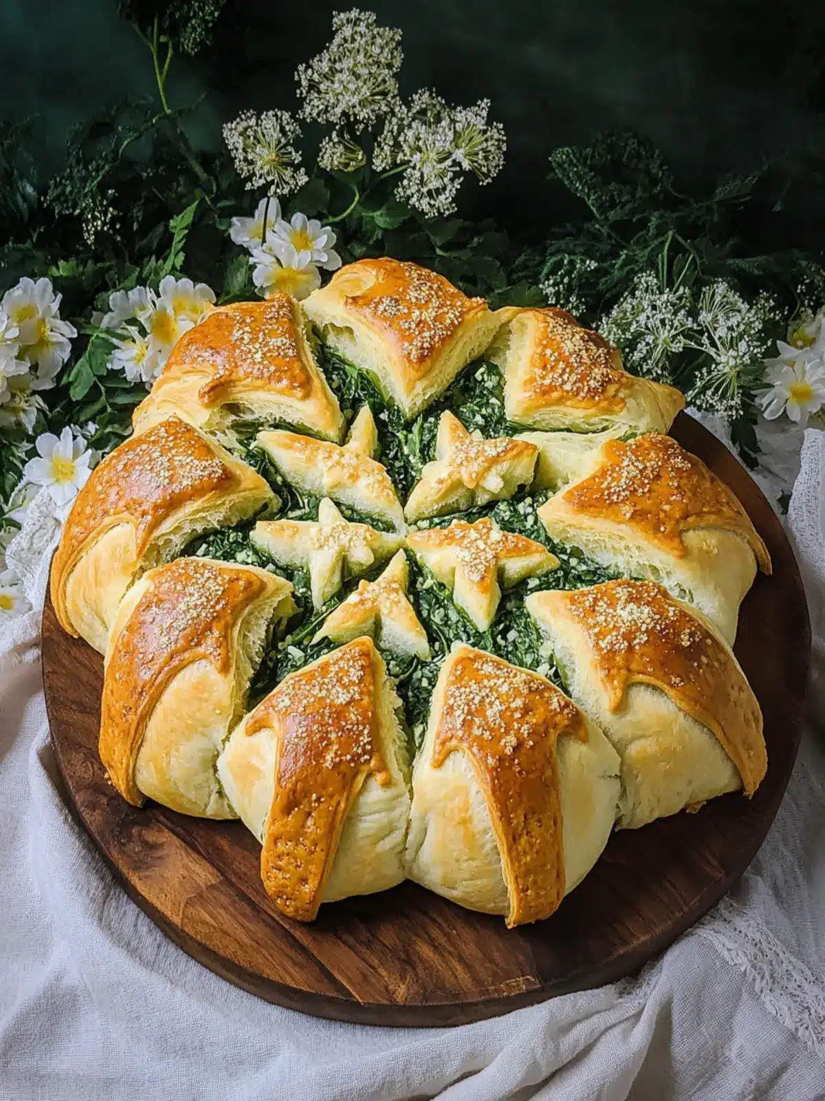Spring Greens Star Bread: Pull-Apart Perfection for Spring! 2 Spring Greens Star Bread