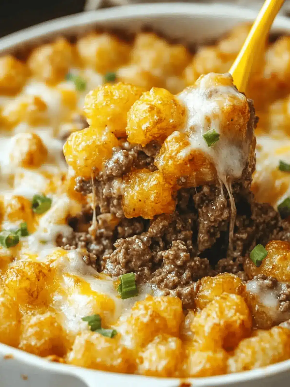 Tater Tot Ground Beef Casserole