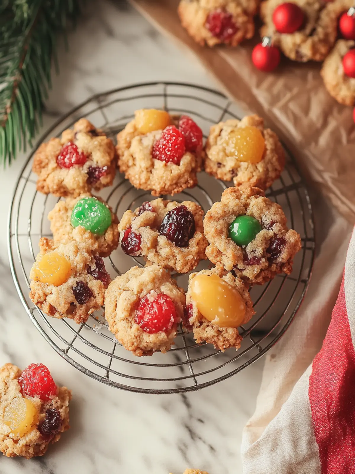 Christmas Fruitcake Cookies