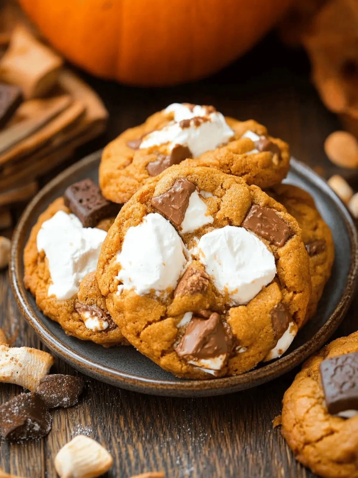 Pumpkin S mores Cookies That Will Warm Your Fall Evenings 4 Pumpkin S mores Cookies