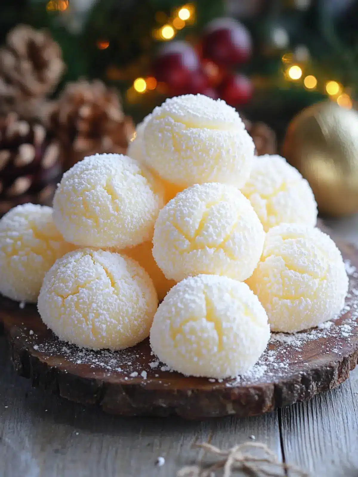 Sweetened Condensed Milk Snowballs