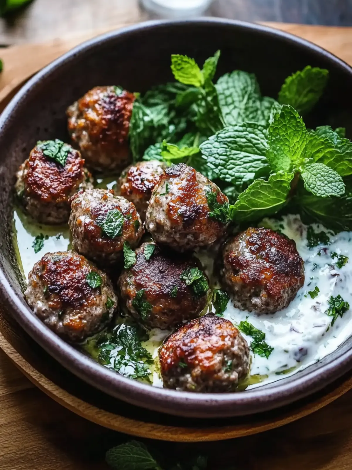 Lamb Meatballs with Mint Yogurt Sauce for Effortless Flavor 2 Lamb Meatballs with Mint Yogurt Sauce