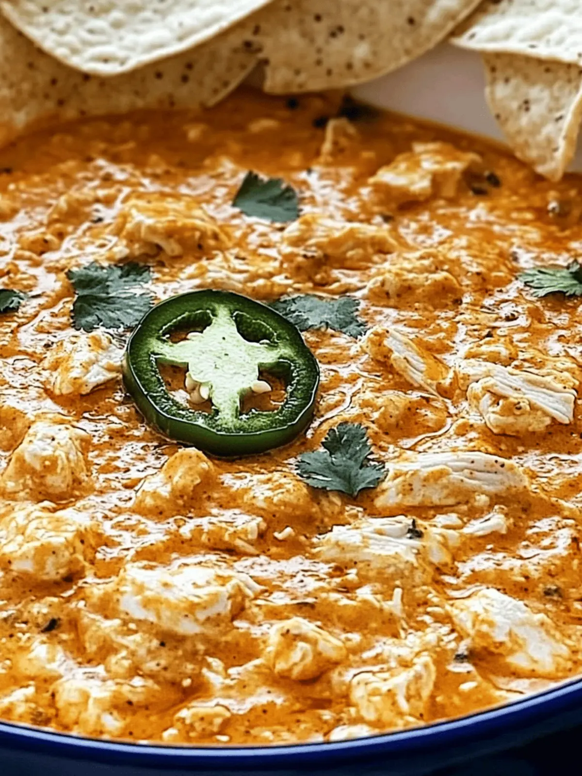 Spicy Buffalo JalapeÃ±o Chicken Dip