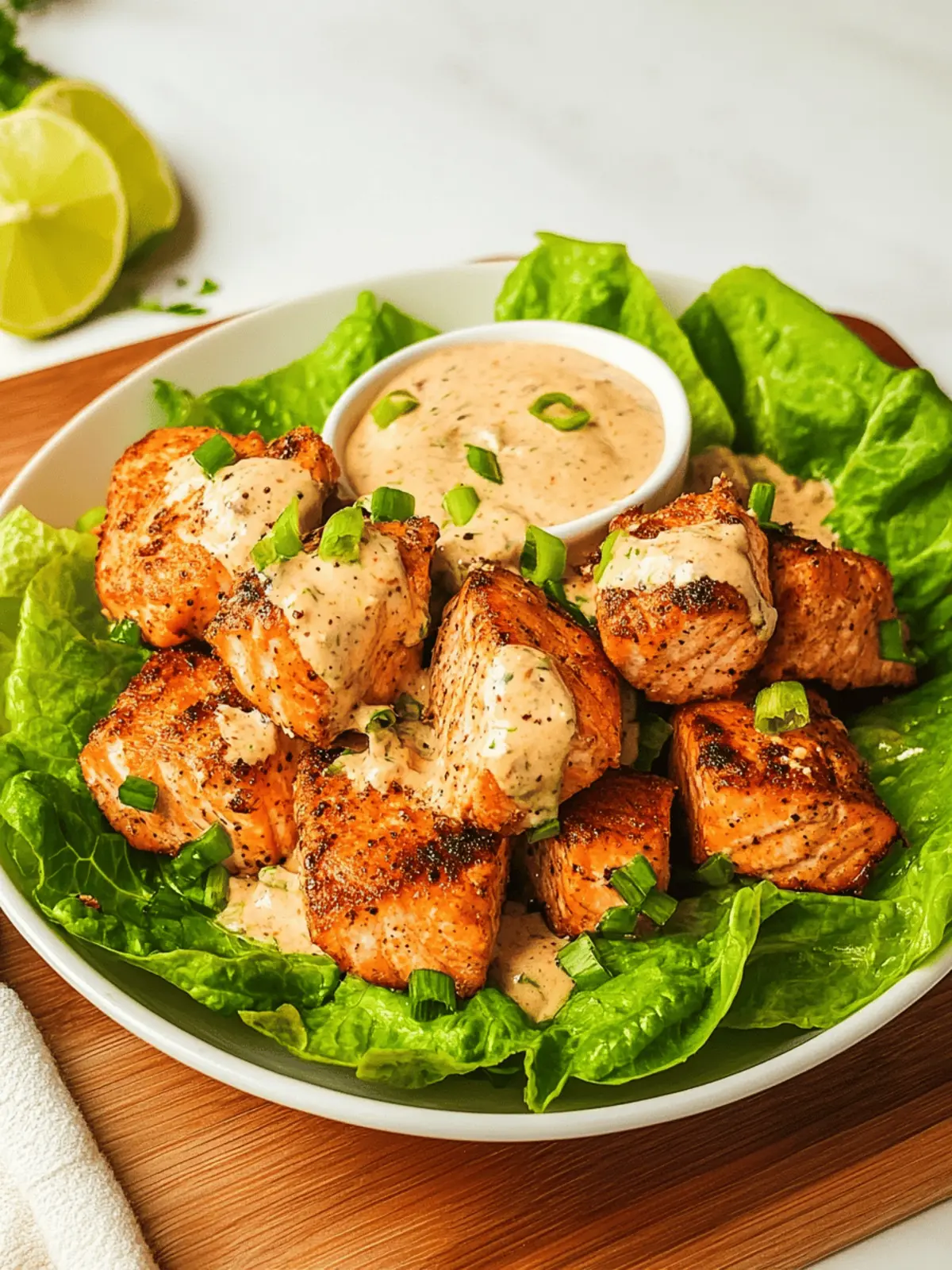 Air Fryer Bang Bang Salmon Bites