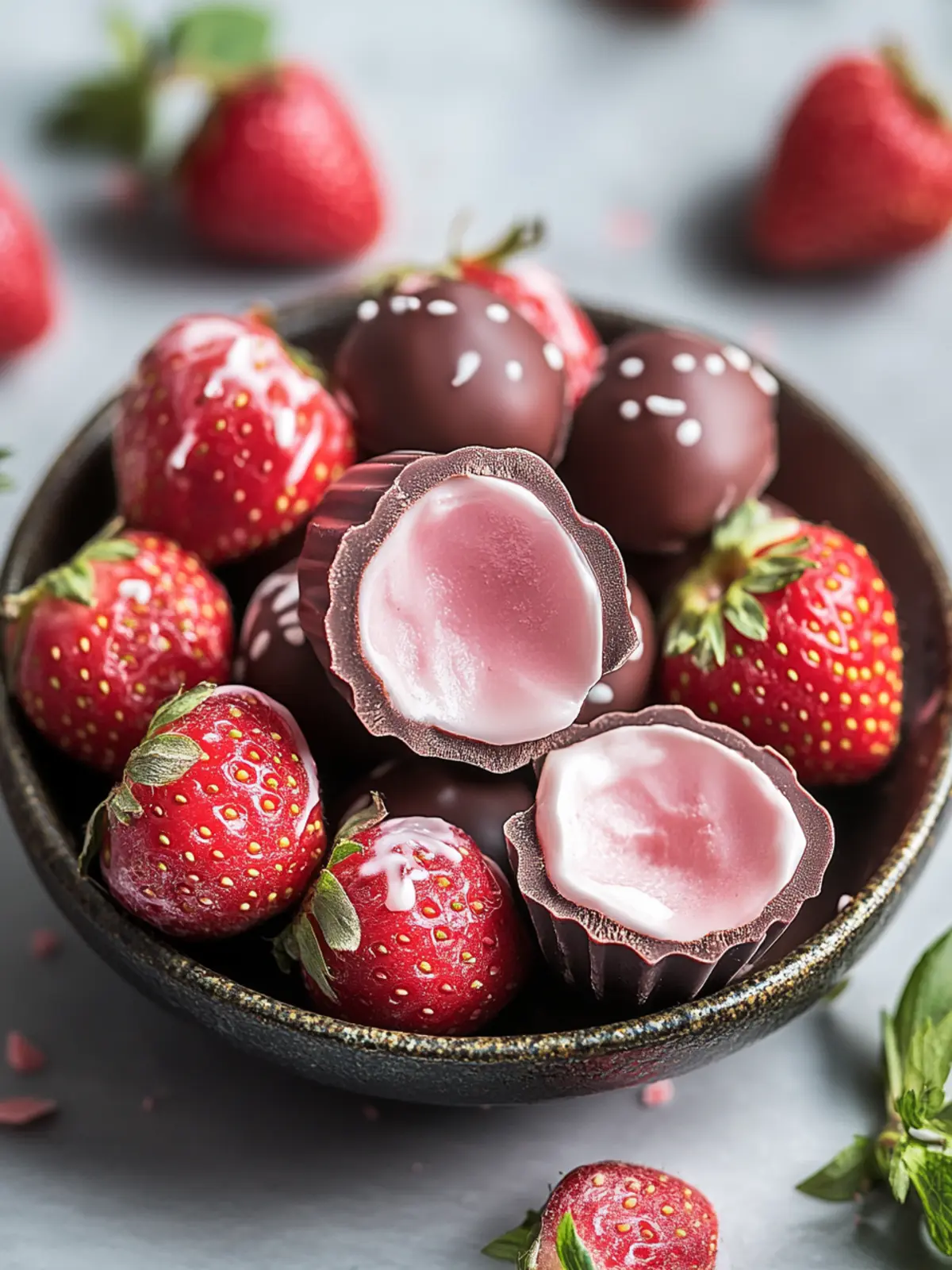 Decadent Strawberry Cream Chocolates You ll Want to Make Today 4 Strawberry Cream Chocolates