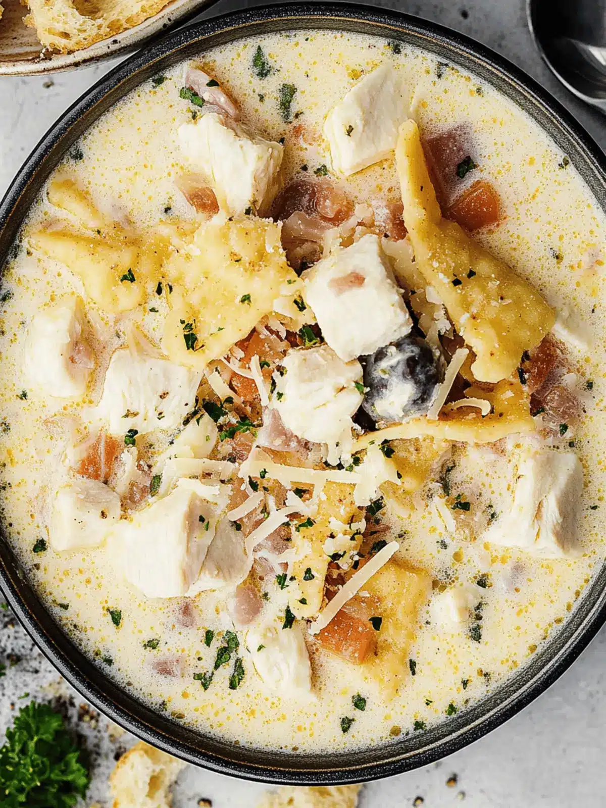 Chicken Cordon Bleu Soup
