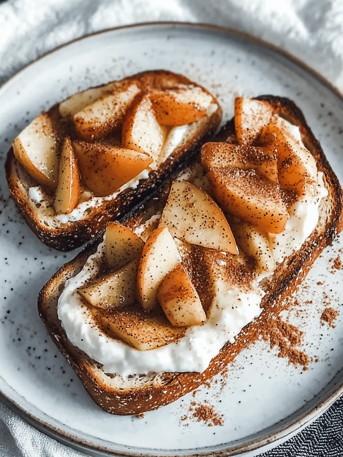 SautÃ©ed Cinnamon Apples and Yogurt Toast