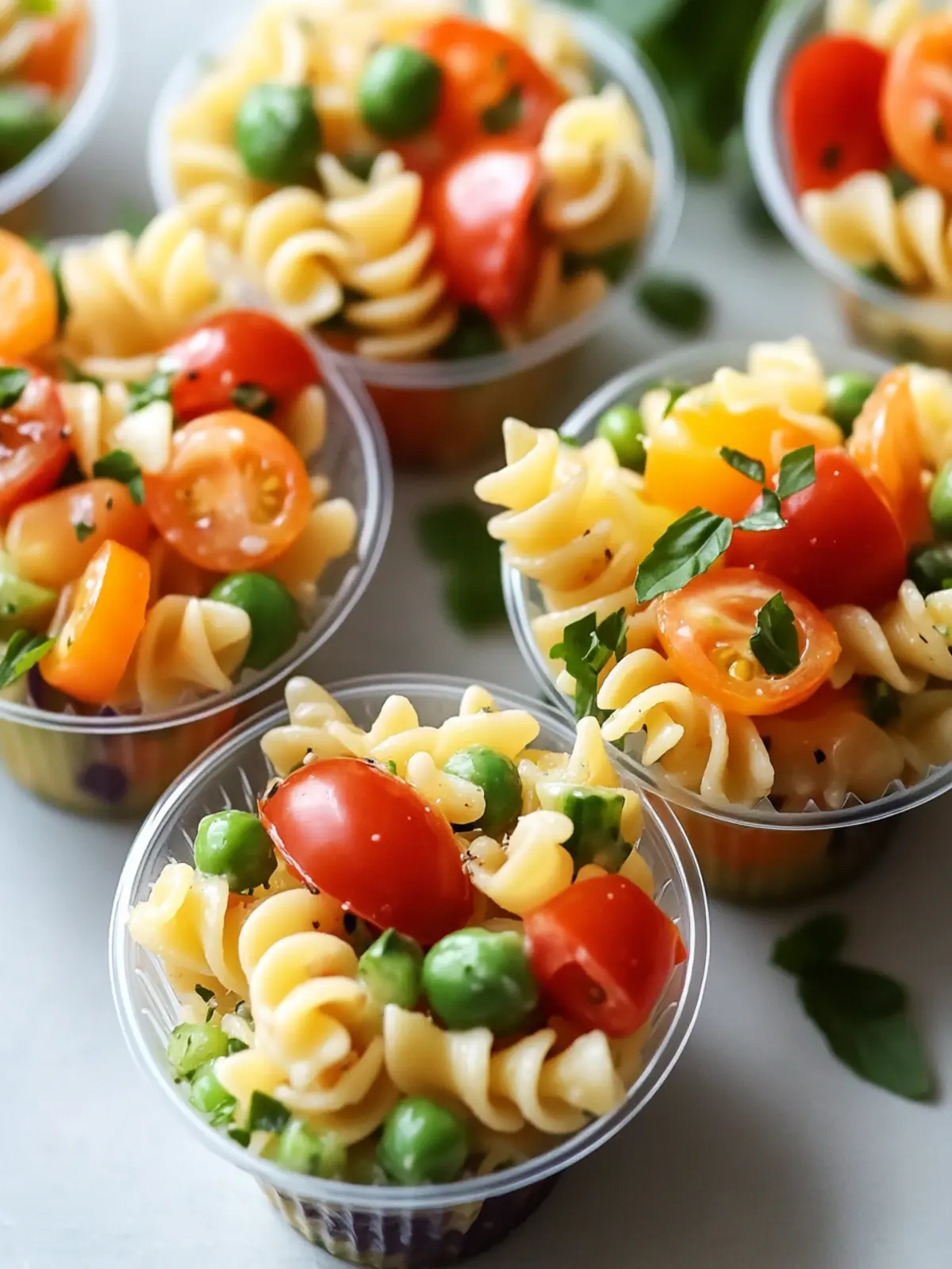 Delicious Pasta Salad Cups Perfect for Any Gathering 3 Pasta Salad Cups