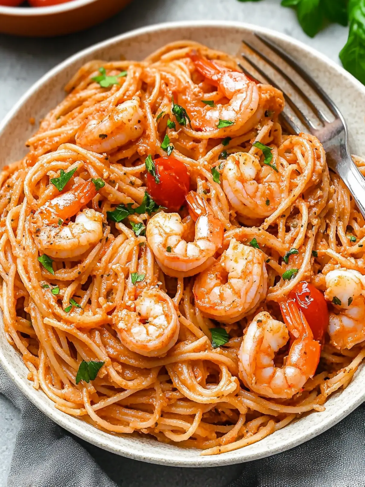 Savor Quick Burst Cherry Tomato and Shrimp Pasta Tonight 4 Burst Cherry Tomato and Shrimp Pasta