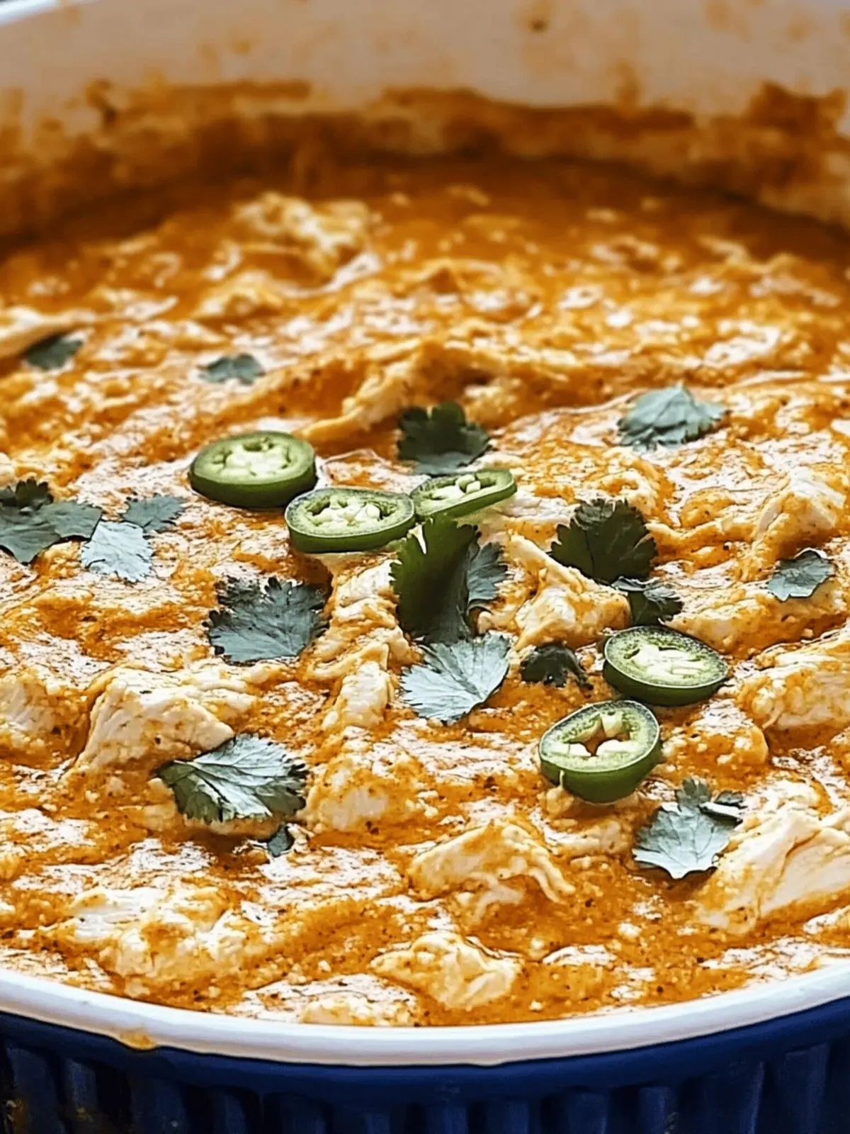 Spicy Buffalo JalapeÃ±o Chicken Dip