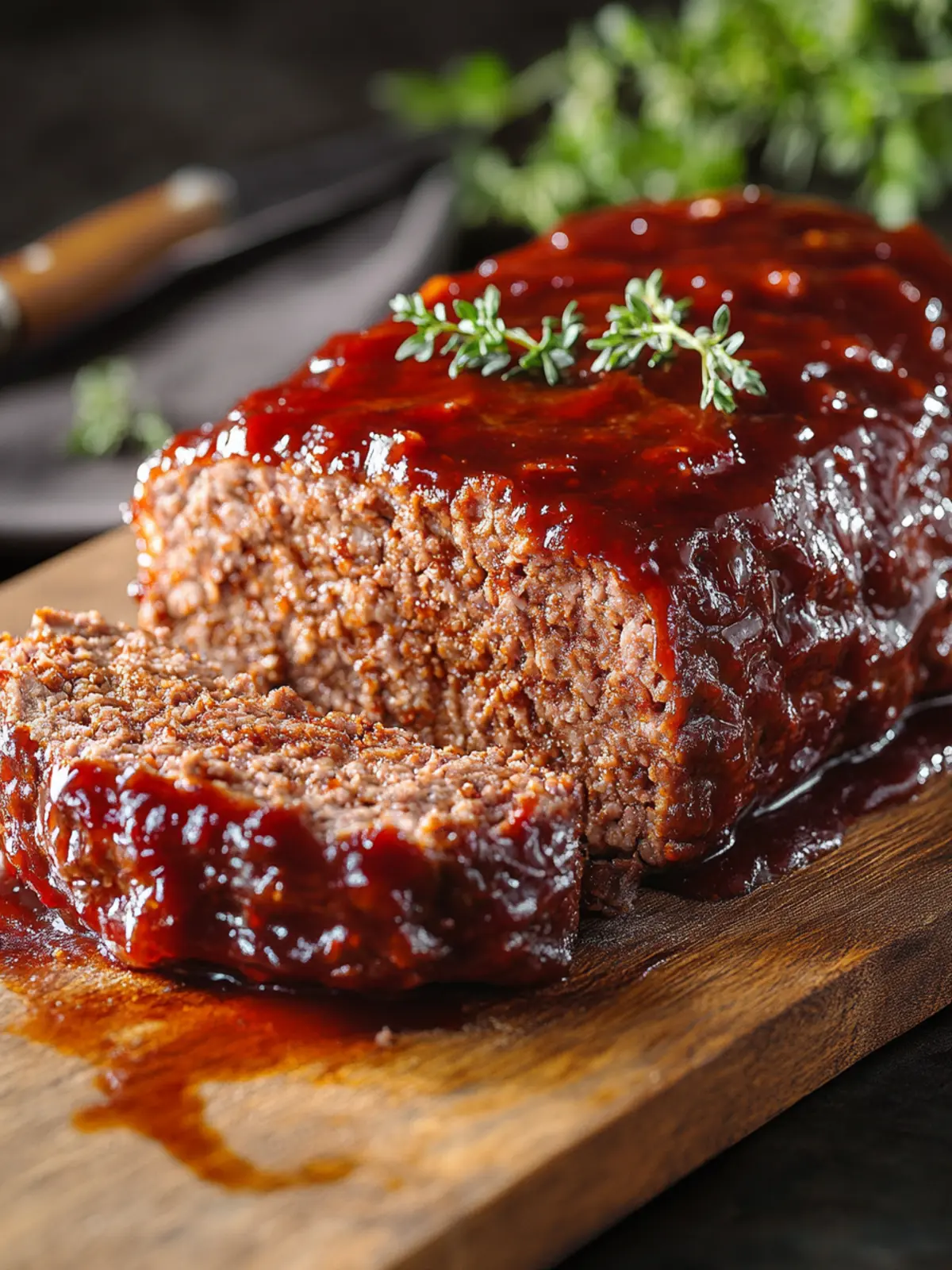 Smoked Meatloaf with Sweet BBQ Glaze