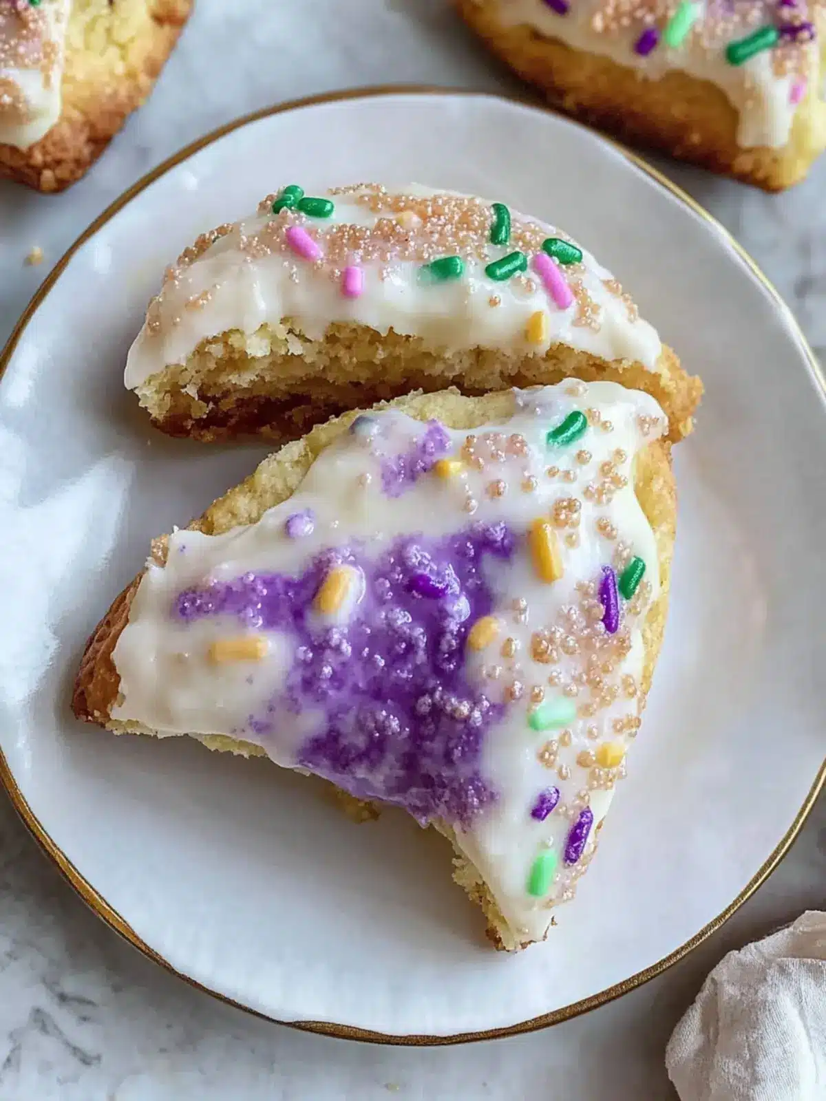 King Cake Scones