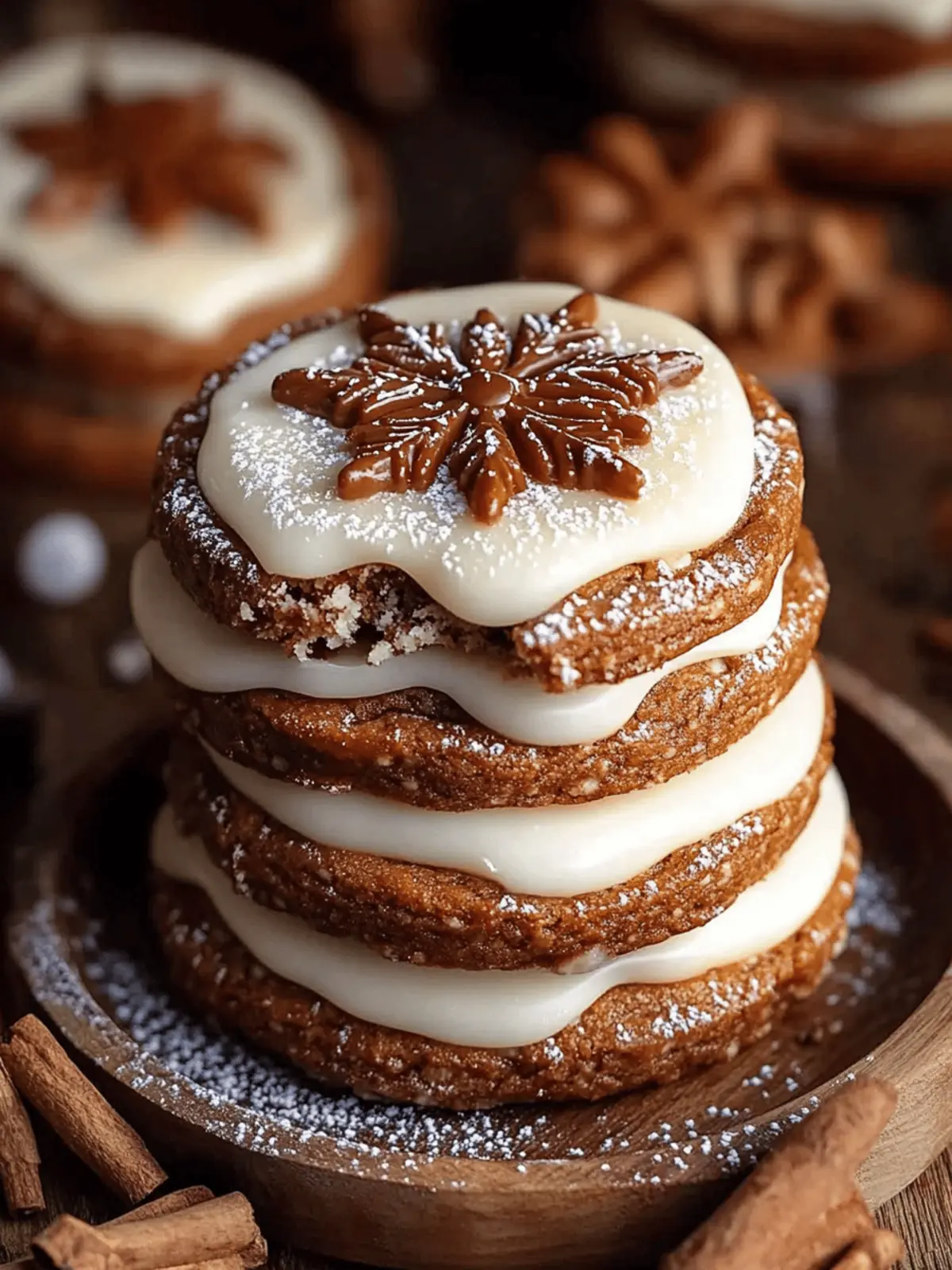 Gingerbread Cheesecake Cookies