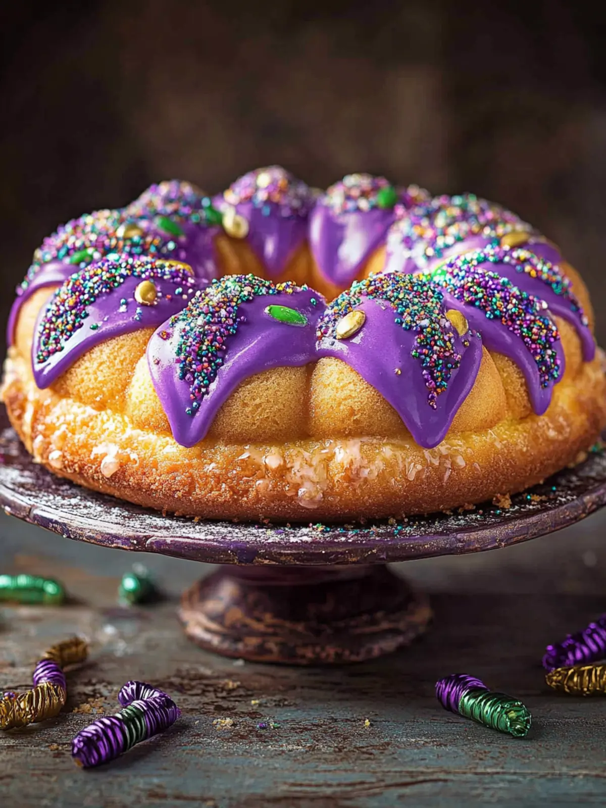 Deliciously Healthy Classic Mardi Gras King Cake Recipe 3 Classic Mardi Gras King Cake