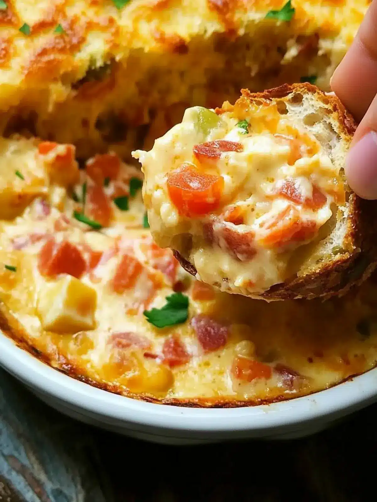 Mardi Gras Hot Muffuletta Dip