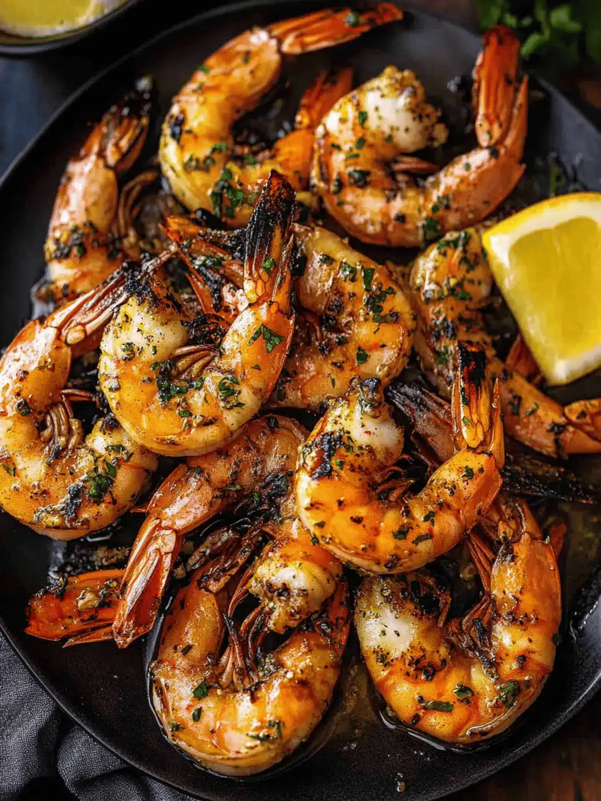 Savor Grilled Prawns with Garlic Butter Sauce Perfection 2 Grilled Prawns with Garlic Butter Sauce