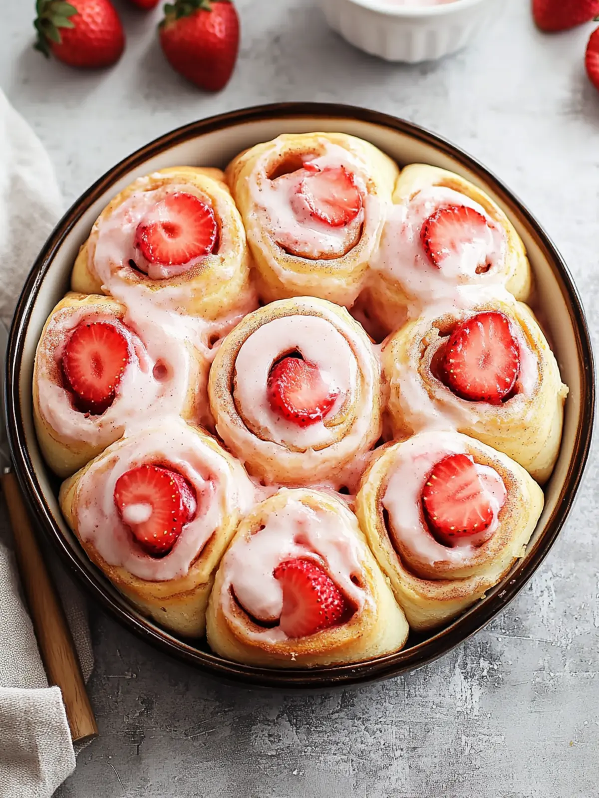Sweet and Fluffy Strawberry Cinnamon Rolls for Breakfast Bliss 2 Strawberry Cinnamon Rolls