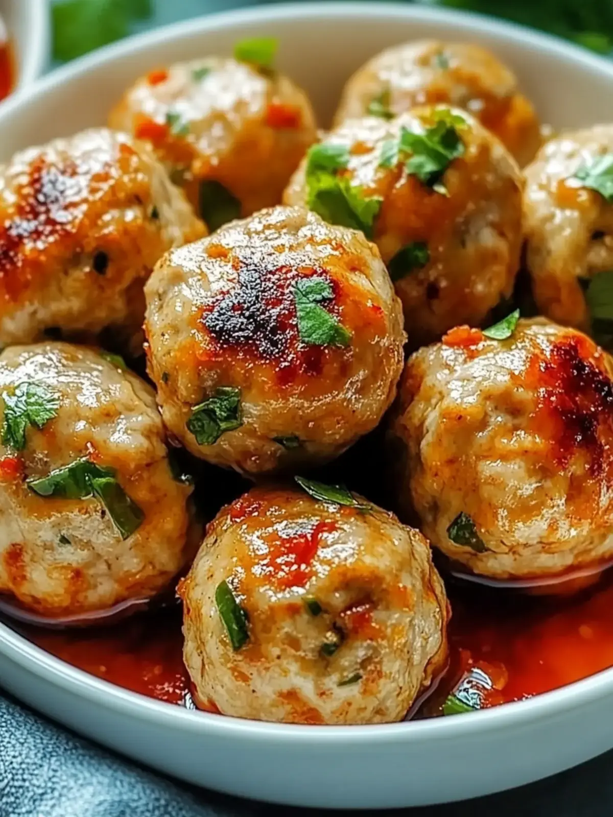 Savory Thai Baked Chicken Meatballs You ll Love to Make 4 Thai Baked Chicken Meatballs