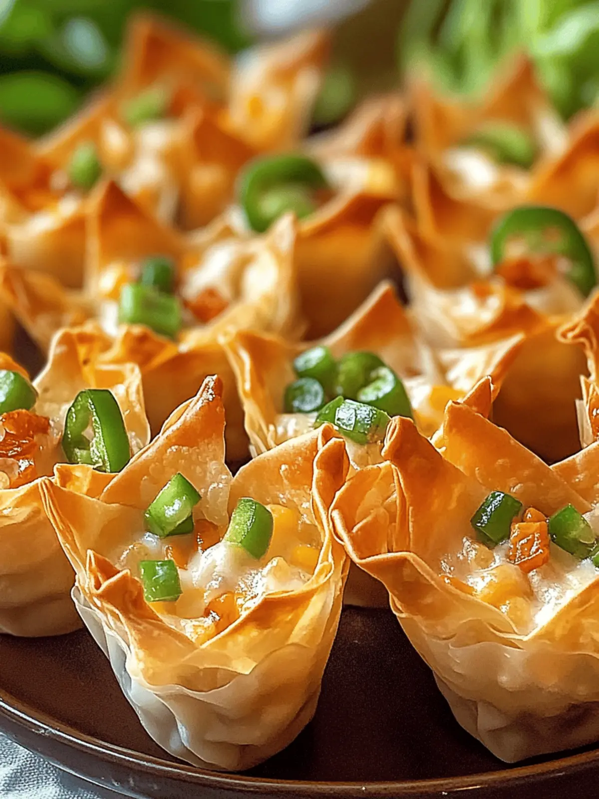 Jalapeno Popper Wonton Cups