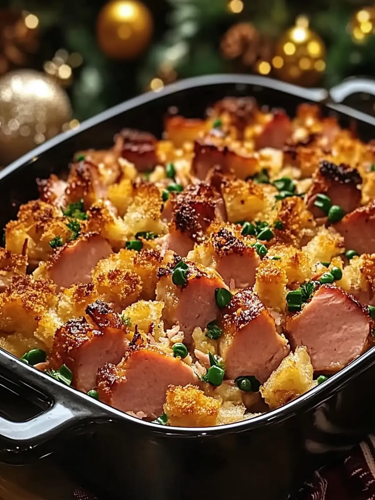 Warm Christmas Ham Casserole: Cozy Comfort for Family Gatherings 2 Warm Christmas Ham Casserole