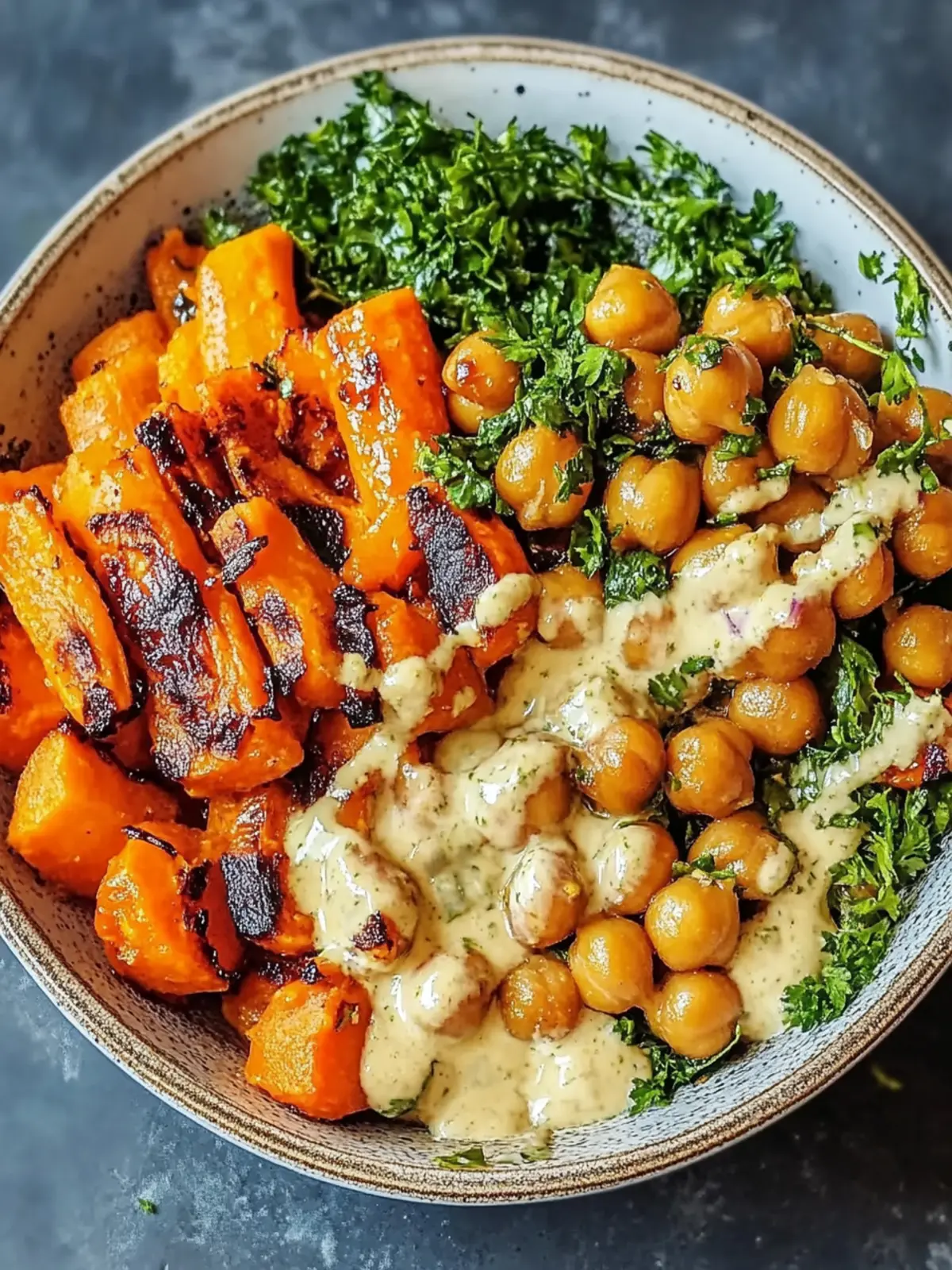 Delicious One-Pan Roasted Carrot and Chickpea Bowl for Dinner 3 One-Pan Roasted Carrot and Chickpea Bowl
