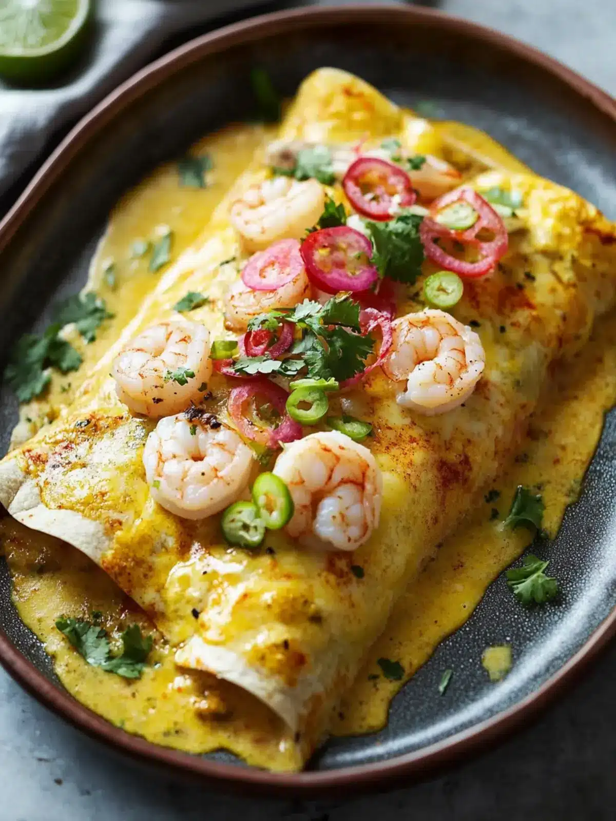 Delicious Shrimp Enchiladas Loaded with Flavor and Love 3 Shrimp Enchiladas