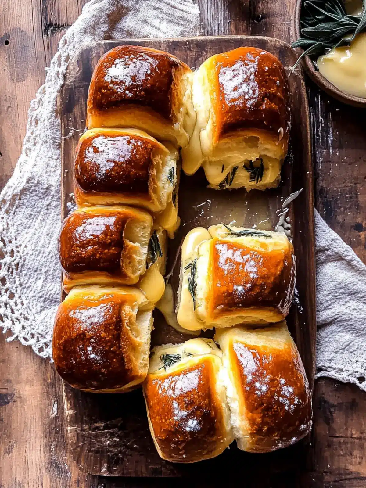 Heavenly Salted Sage Honey Butter Brioche Rolls Recipe 2 Salted Sage Honey Butter Brioche Rolls.