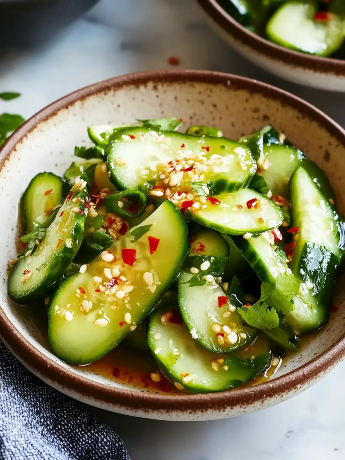 Spicy Chinese Smashed Cucumber Salad