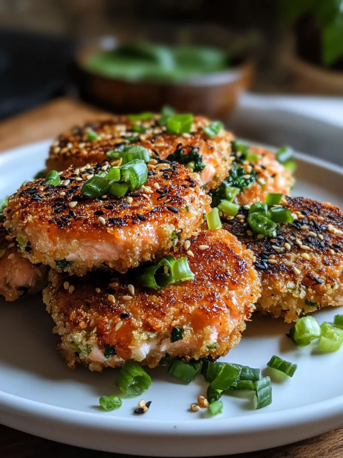 Savory Sesame Crusted Salmon Patties for Quick Dinners 2 Sesame Crusted Salmon Patties