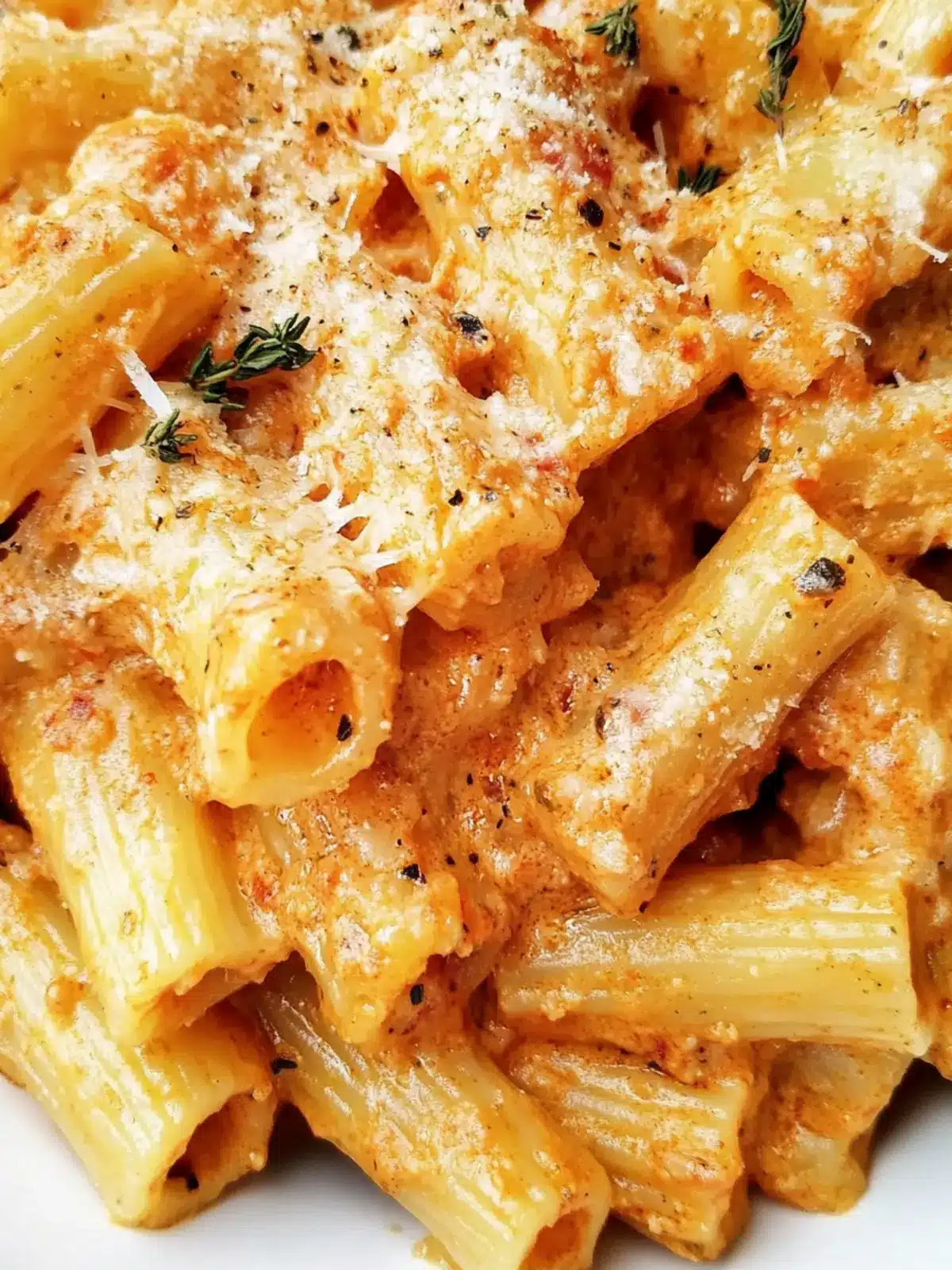 Savory Roasted Red Pepper Rigatoni in Just 30 Minutes 3 ROASTED RED PEPPER RIGATONI