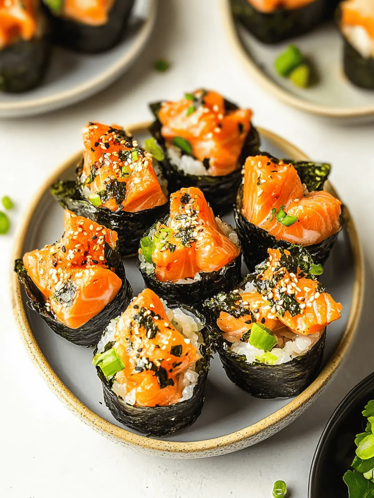Baked Salmon Sushi Cups You ll Love for Easy Party Snacking 4 Baked Salmon Sushi Cups