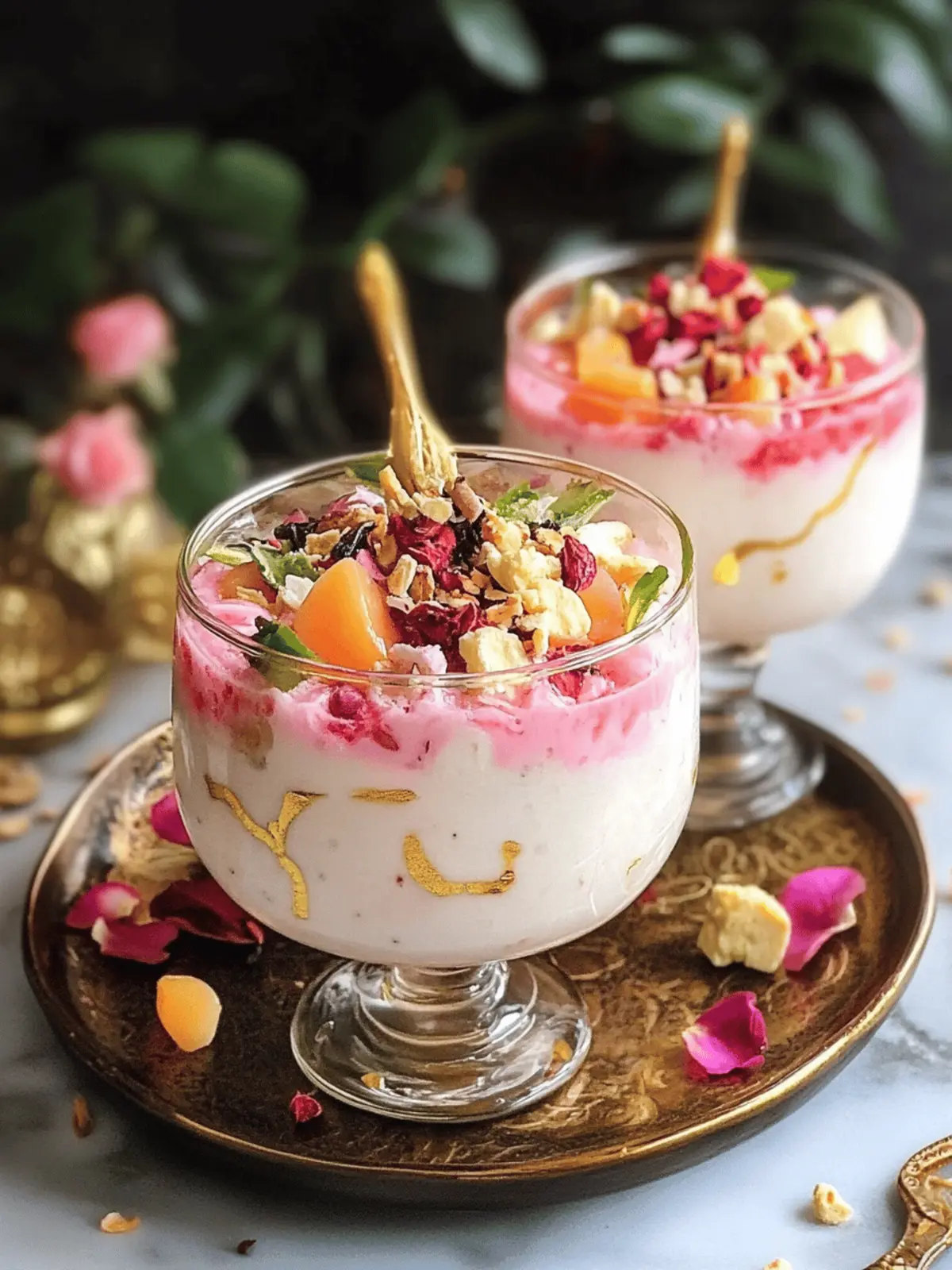 Rose Rasmalai Falooda