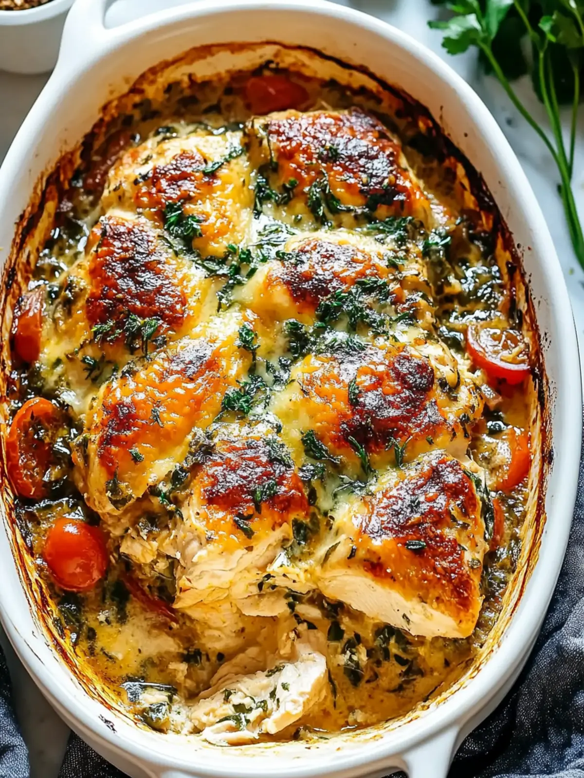 Baked Tuscan Chicken Casserole: Comfort in Every Bite 2 Baked Tuscan Chicken Casserole