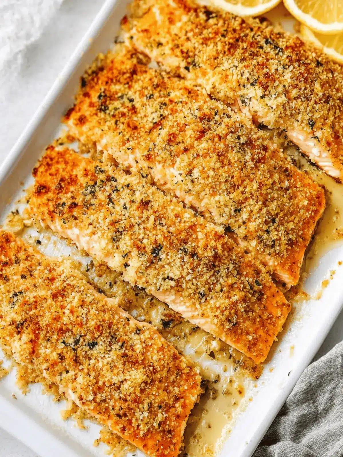 Baked Parmesan Crusted Salmon with Mayo