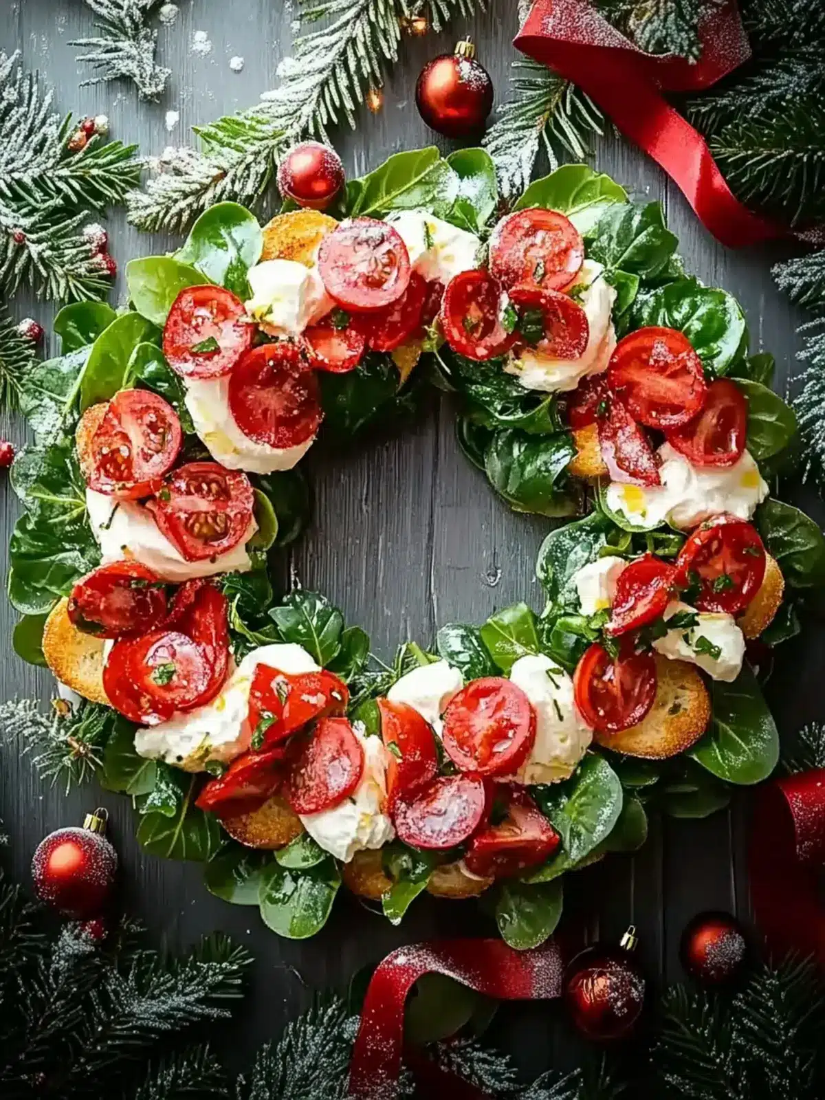 Delicious Christmas Bruschetta Wreath for Festive Gatherings 2 Christmas Bruschetta Wreath