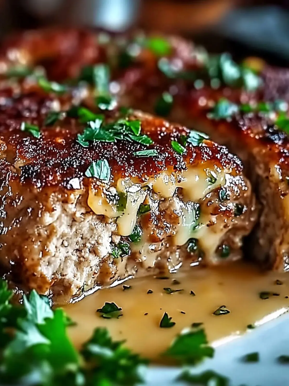 Garlic Parmesan Chicken Meatloaf with Cheesy Crust Delight 2 Garlic Parmesan Chicken Meatloaf With Cheesy Crust