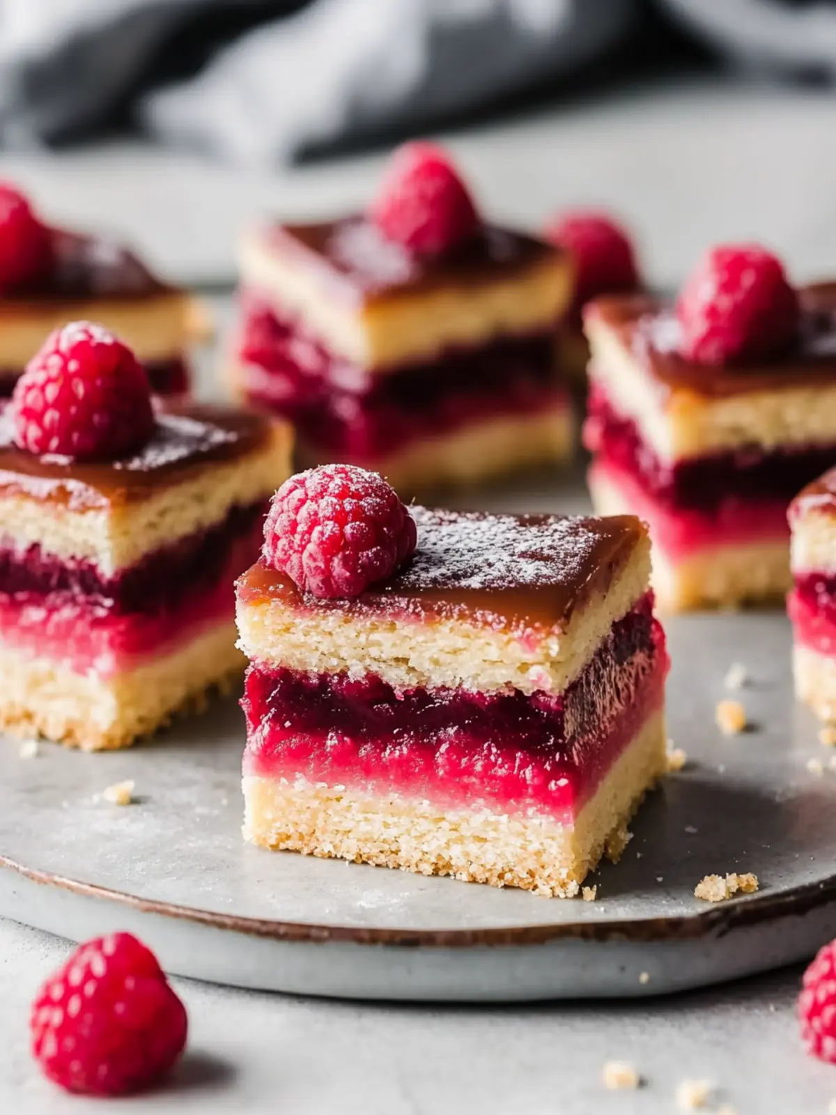 Delicious Vegan Raspberry Caramel Millionaires Shortbread Recipe 4 Raspberry Caramel Millionaires Shortbread