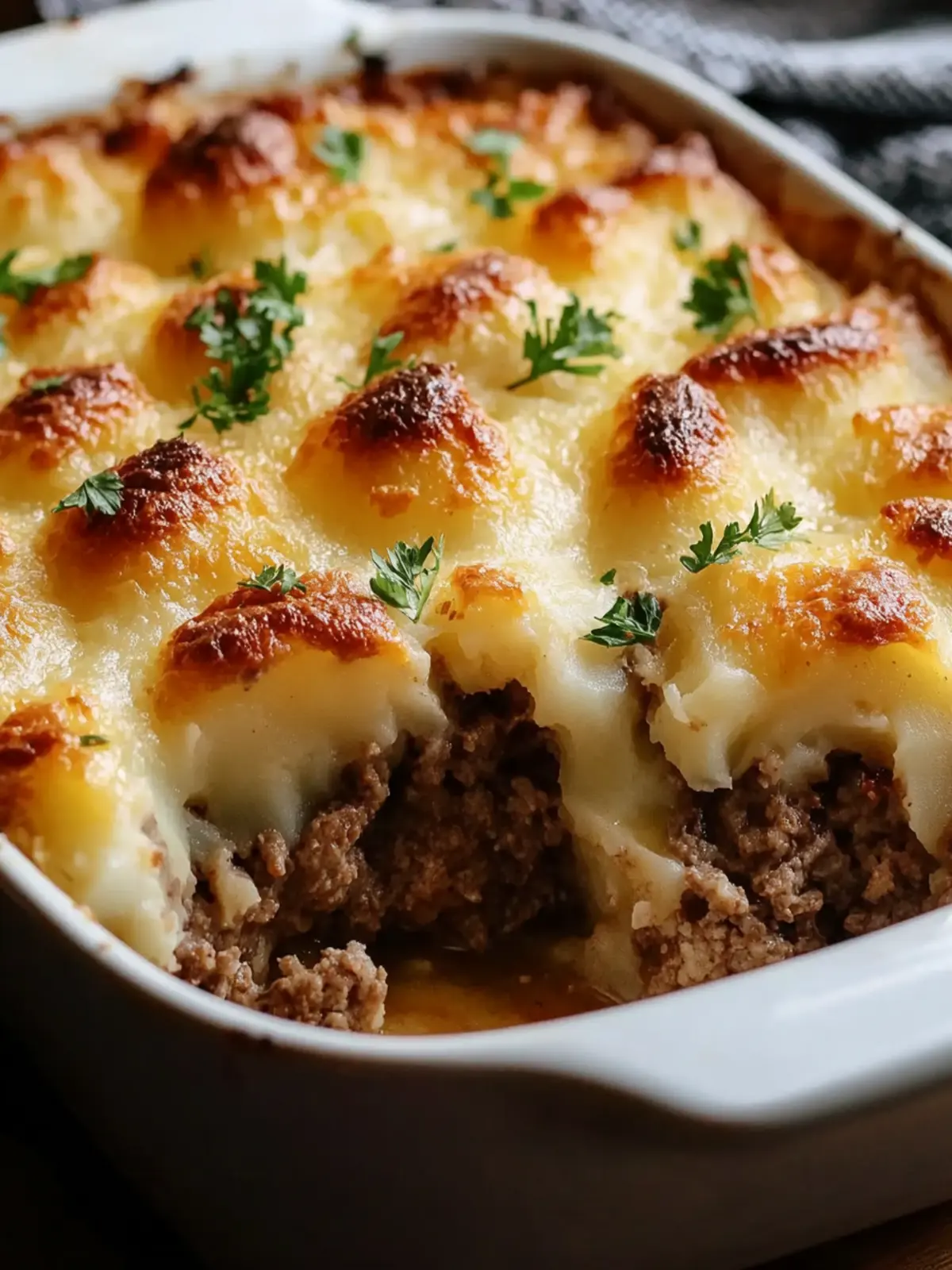 Loaded Potato & Meatloaf Casserole