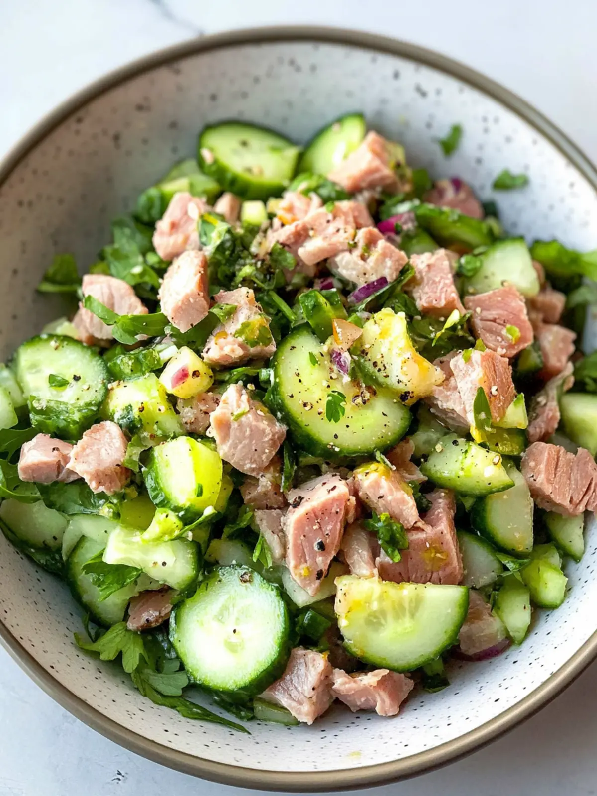 Tuna Salad With Cucumber
