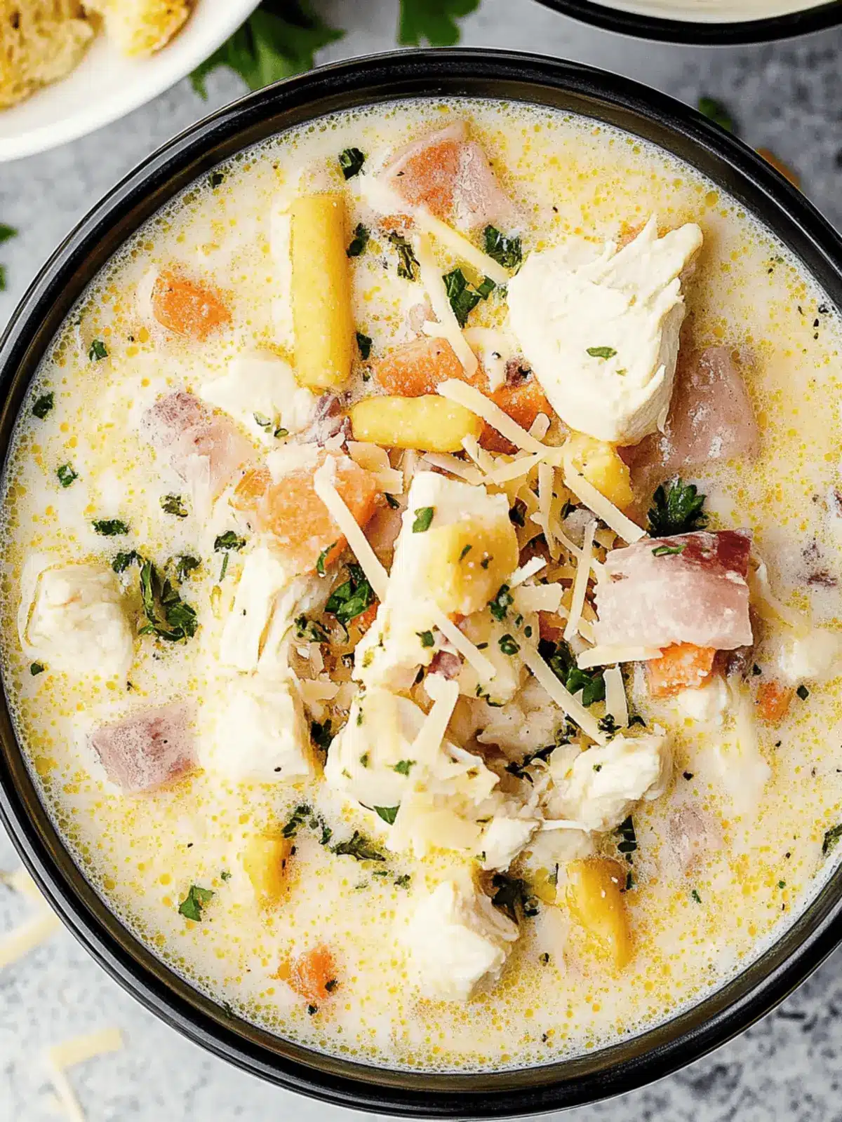 Chicken Cordon Bleu Soup