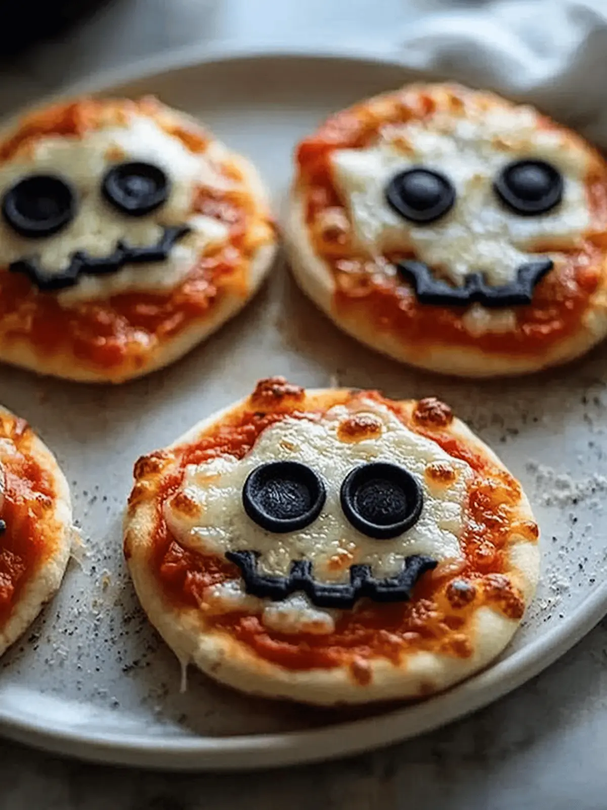 Mini Halloween Pizzas: Fun, Easy Recipes For Spooky Nights 2 Mini Halloween Pizzas